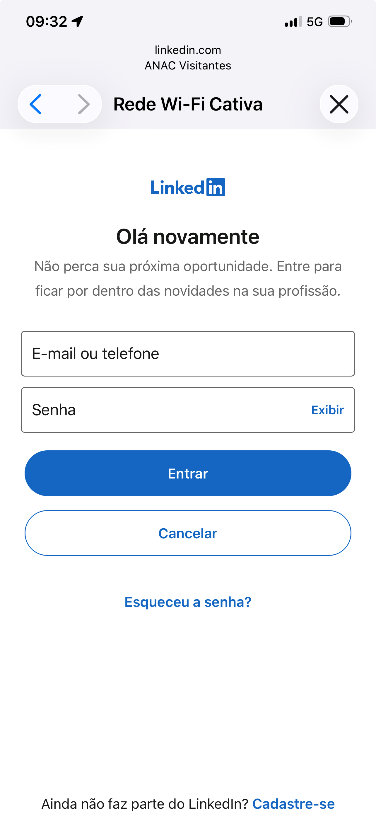Entrar Linkedin