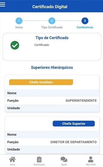 Token Solicitação