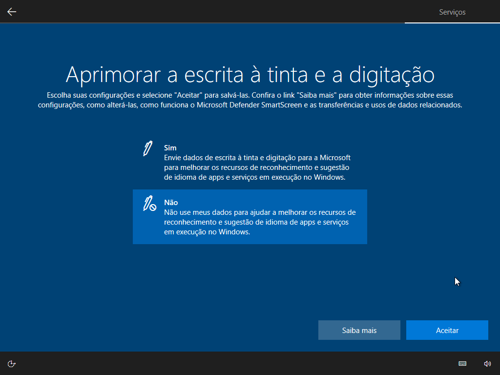Pós-instalação do Windows 10
